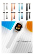 画像7: アップルウォッチ 高級 バンド シリコン スポーツ ラバーバンド クリア　透明　apple watch バンド アップルウォッチバンド 42mm 44mm 45mm 49mm  6 /7/8/ULTRA/SE おしゃれ かわいい レディース バンド くすみカラー