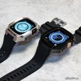 画像11: apple watch アップルウォッチ  バンド ステンレス ケース　カバー 一体型 バンド ラバー 高級ベルト ケースバンド メンズ ベルト ステンレス 44mm 40mm 41mm 45mm 一体型 おしゃれ 腕時計 プレゼント クロコダイル レザーストラップ  Series4/5/6/7/8/SE