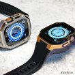 画像6: apple watch アップルウォッチ  バンド ステンレス ケース　カバー 一体型 バンド ラバー 高級ベルト ケースバンド メンズ ベルト ステンレス 44mm 40mm 41mm 45mm 一体型 おしゃれ 腕時計 プレゼント クロコダイル レザーストラップ  Series4/5/6/7/8/SE (6)