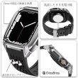 画像6: アップルウォッチ  バンド ステンレス ケース　カバー 一体型 バンド ラバー apple watch 高級ベルト ケースバンド メンズ ベルト ステンレス 44mm/45mm 一体型 おしゃれ 腕時計 クロコダイル レザーストラップ (6)